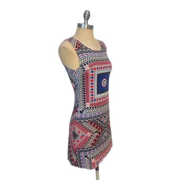Farm Rio Boho Stretch Sleeveless bodycon Mini Dress Medium runs small - Picture 2 of 6